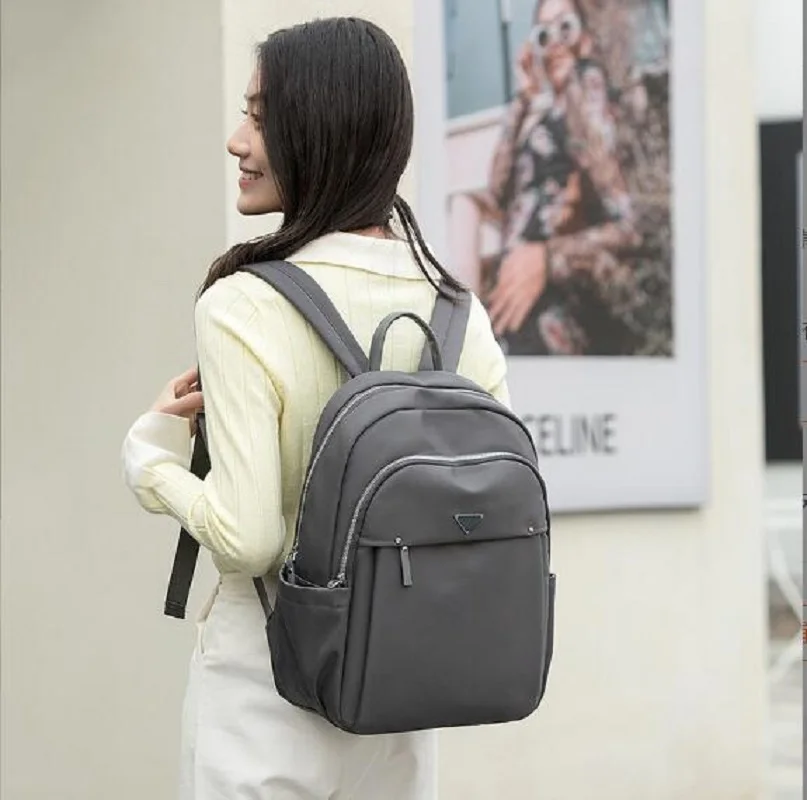 New 14 inches Waterproof Oxford Travel Backpacks Women\'s Fashion Casual Large Capacity Shoulder Bags Totes Laptop School Bag