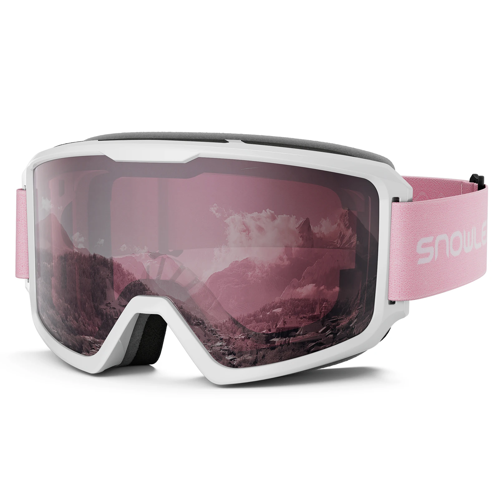 HUBO 08 fashion ski goggles men women pink purple anti fog uv400 protection custom wholesale snowboard snow goggles glasses