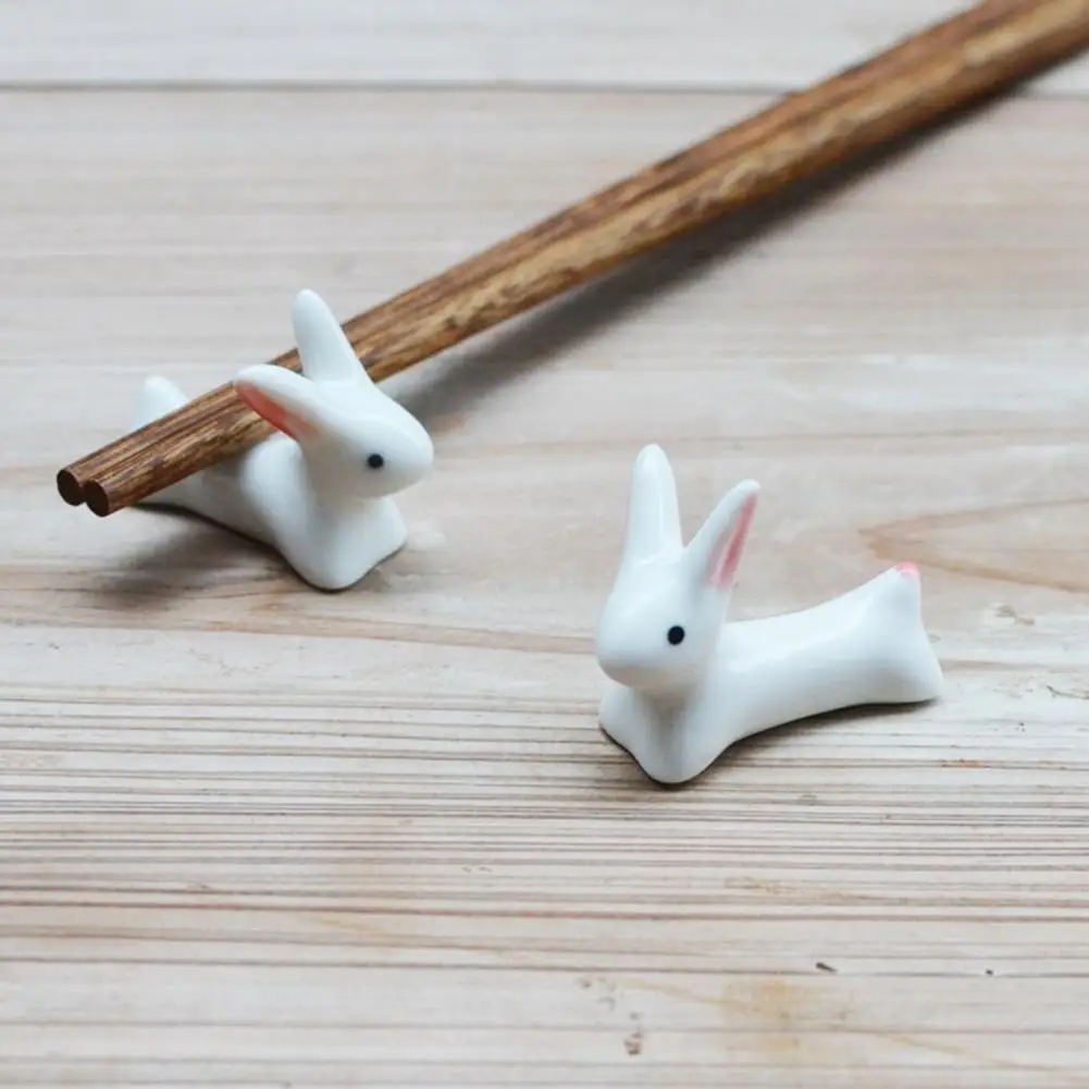 Chopsticks Storage Rack  Versatile Reused Space-saving  Little Rabbit Chopstick Rest Household Supplies