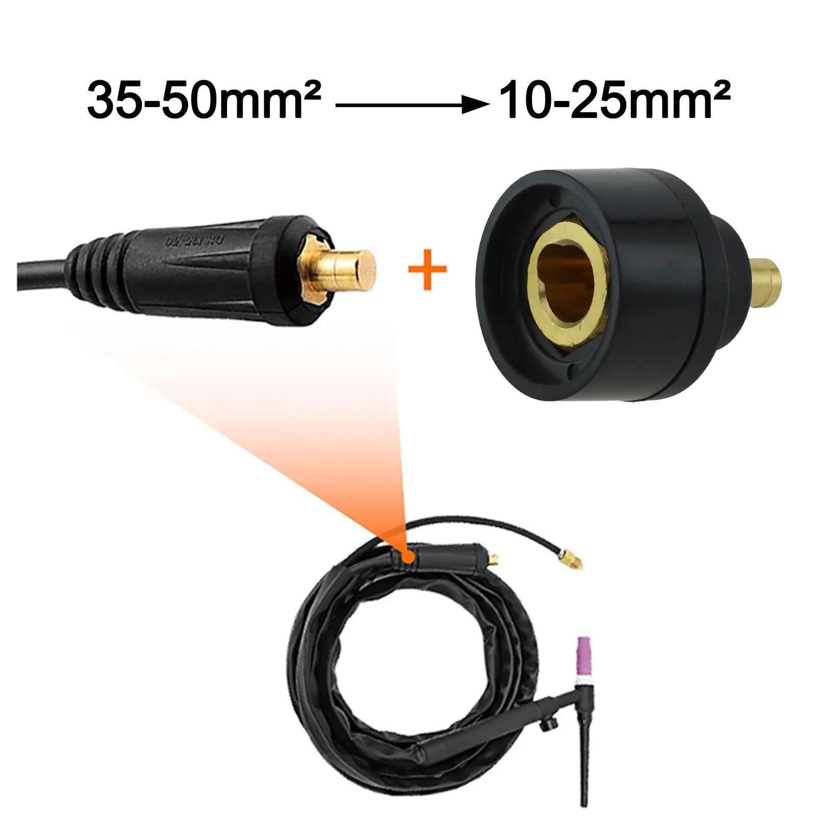 Repair Work Welding Projects 35-50mm To 10-25mm Conversion Welder Accessories Consumable TIG Welding Converter