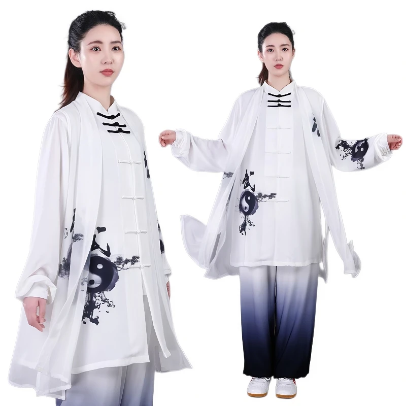 CLYFAN Women Tai Chi Suit Chinese Style Kung Fu Wushu Martial Arts Uniform Performance Jacket Pants Oriental Exercise Clothing - Image 4