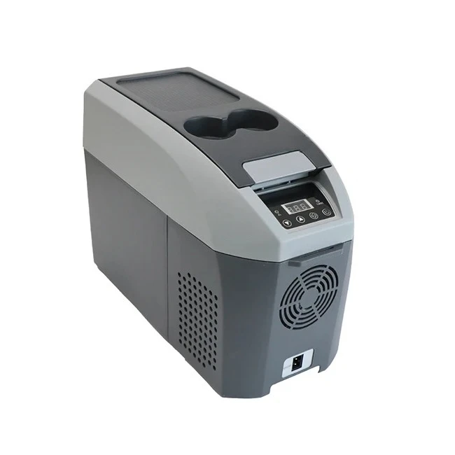 DC-10F Mini Freezer 10L Armrest Fridge 12V Mobile Refrigerator With Shoulder Belt