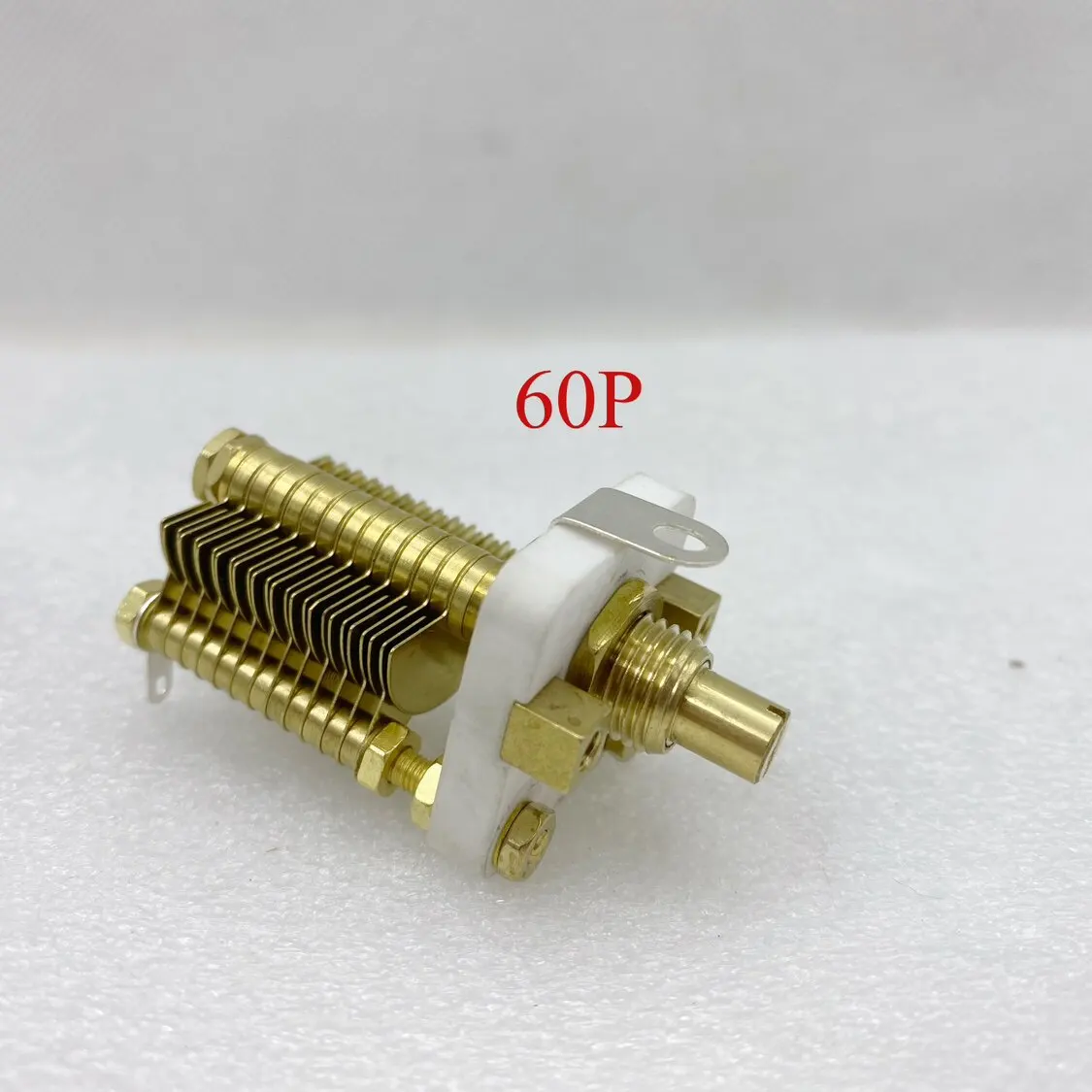 CW2F high frequency high Q value ceramic all copper single air variable capacitor 60P100P small ring