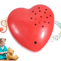 Grabadora de voz en forma de corazón para hablar, Mini grabadora programable, botón de sonido, grabación en 30 segundos para juguete de peluche, nueva