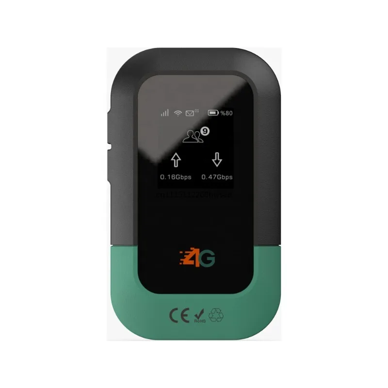 Global Version 4G 5G eSIM WiFi6 CPE Router Built-in 6000mAh Battery Global Bands Portable Mobile Hotspot Travel Gateway