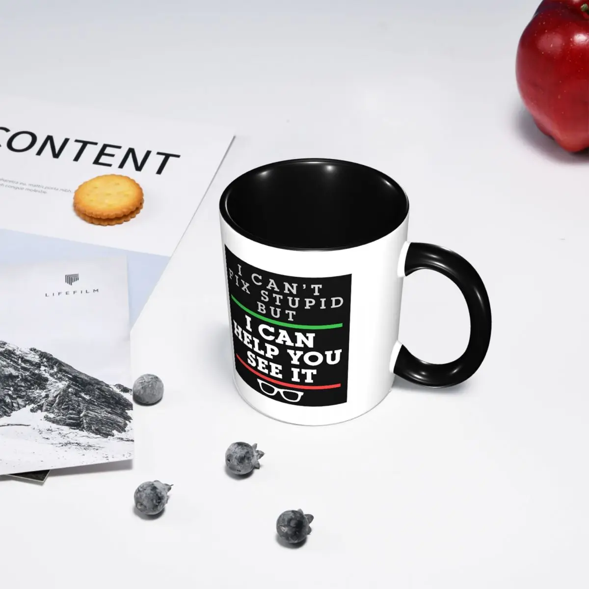 Optometrist Optometry Ophthalmology Saying See Stupid Mug Ceramic Coffee Cups Tea Mugs Milk Cup Drinkware Gift for Woman Man