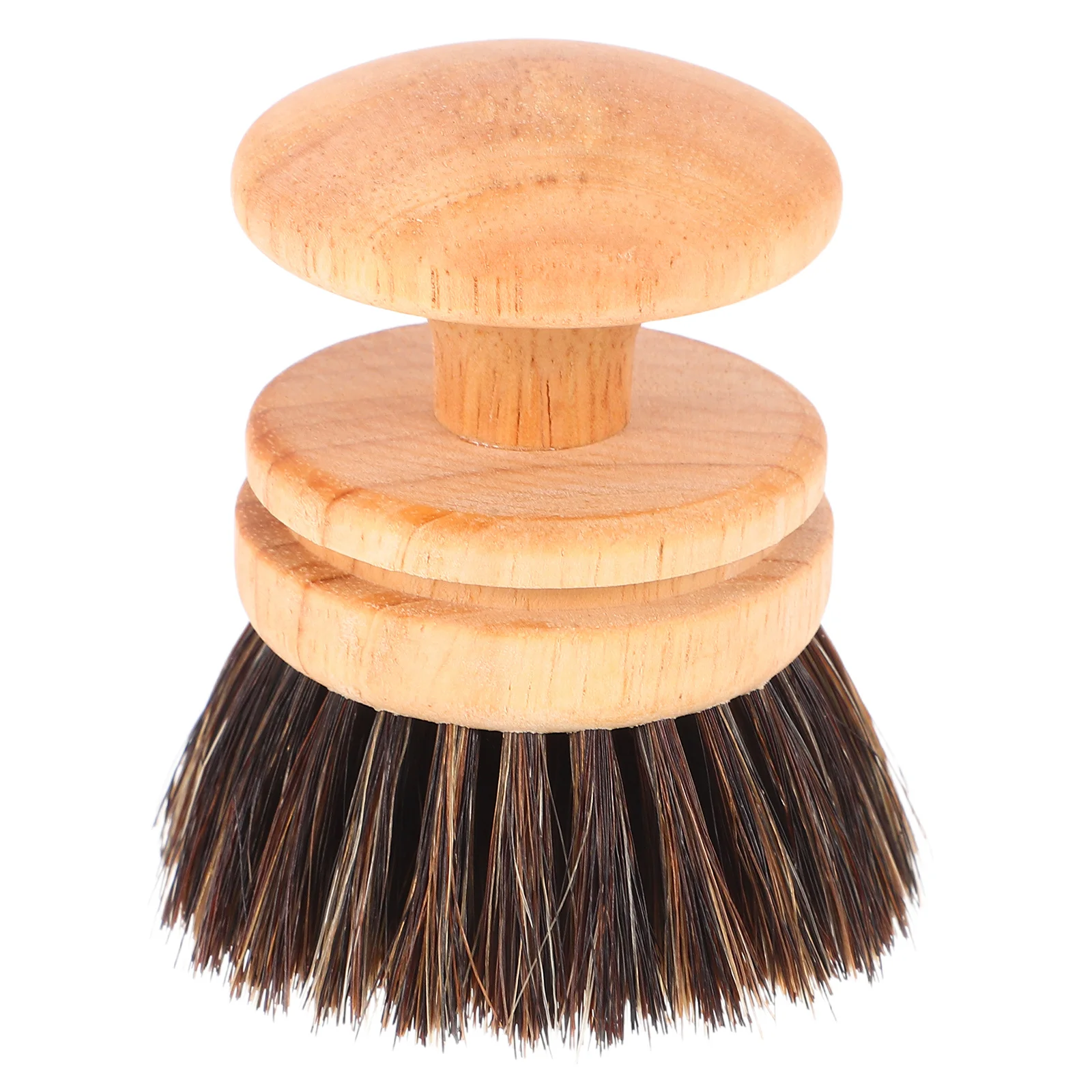 

1pc Cleaning Brush Natural Wooden Hand Broom Horse Hair Kitchen Scrub Brushes Dish Pot Scraper Wood Sturdy Long Lasting