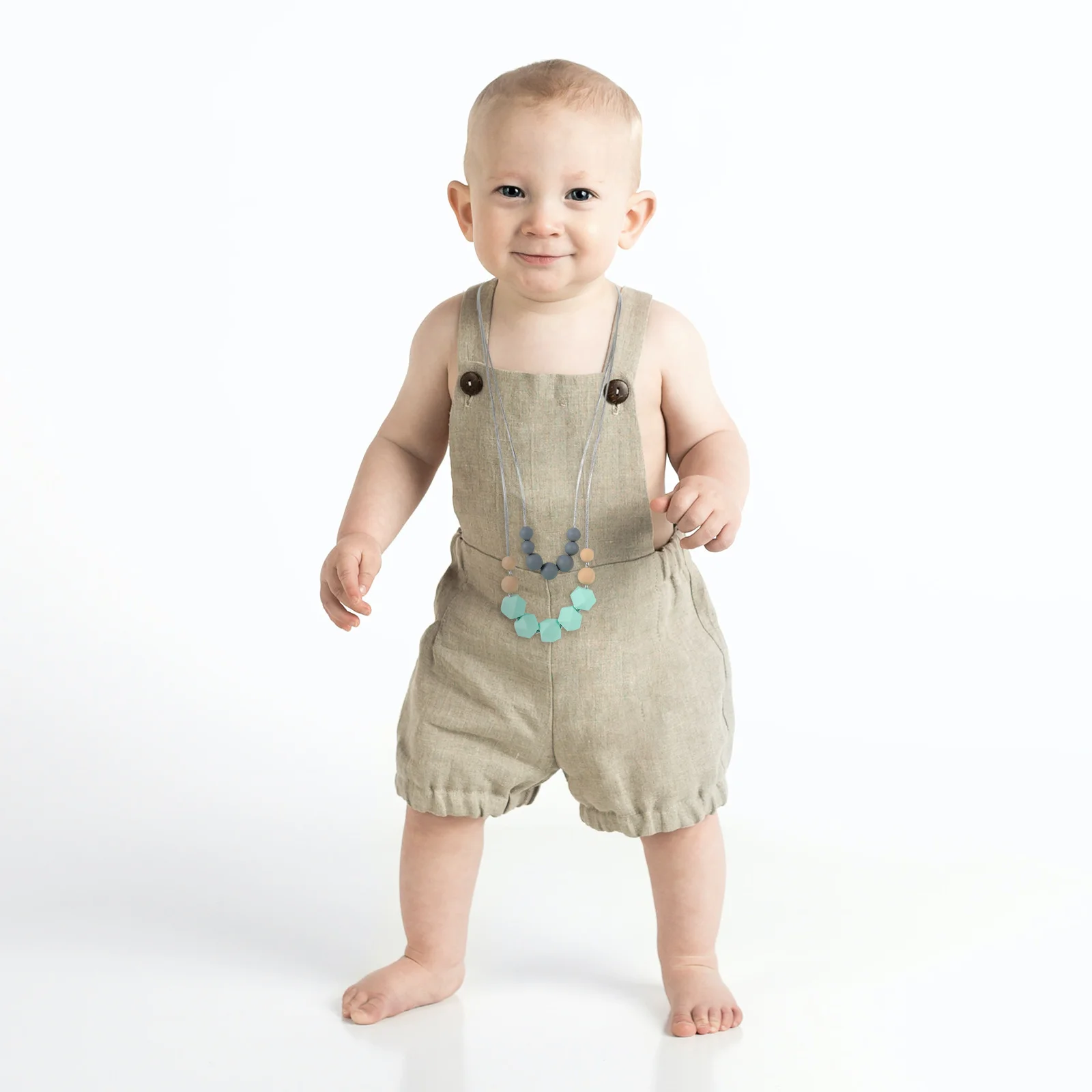 

Silicone Molar Chain Baby Chewing Pendant Durable Safe for Teeth Biting Teether Teether Toy Teeth Grinding Toy