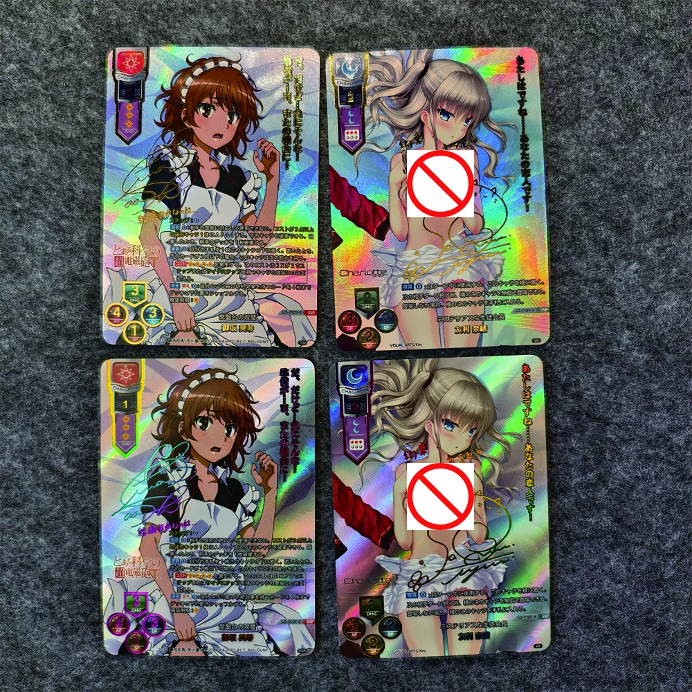 Tokisaki Kurumi Signature Card  Anime Collection Card Gold Stamping Refractive Color Rainbow Flash Textured Gifts