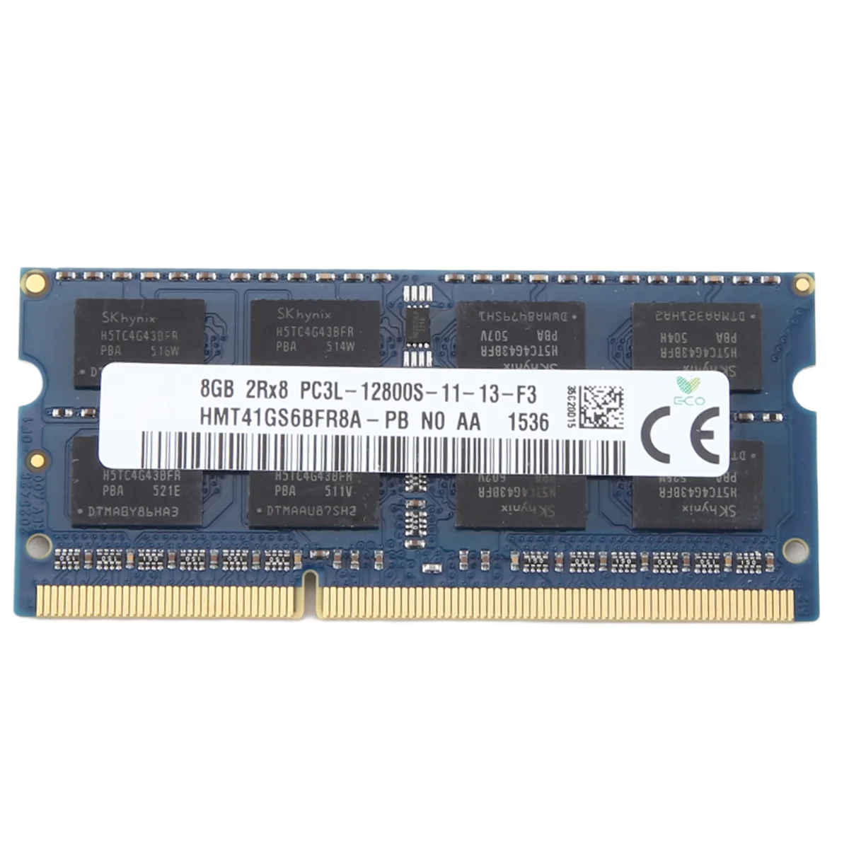 Sodimm-ラップトップRAMメモリ,hysk nix, 8GB,ddr3,2rx8,1600mhz,PC3-12800, 204ピン,1.35v,ラップトップに適しています