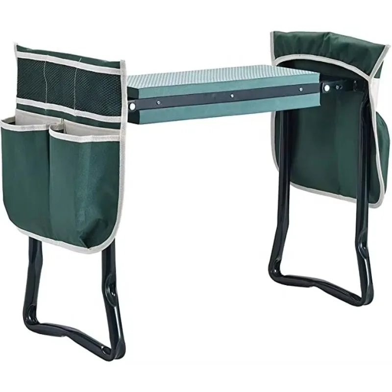 Garden Kneeler And Seat Foldable EVA Gardening Bench With Handles For Kneeling And Sitting