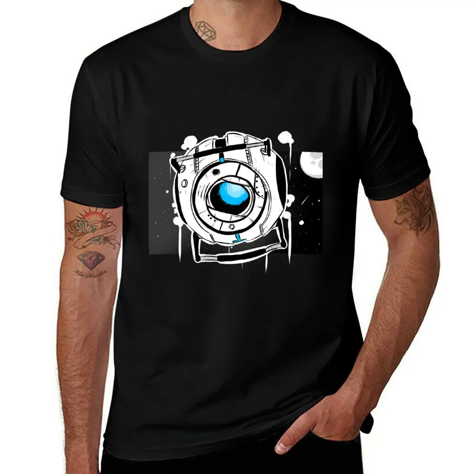 Portal - Camiseta de Wheatley, camiseta de anime, camisetas estampadas para hombre, camiseta con estampado personalizado