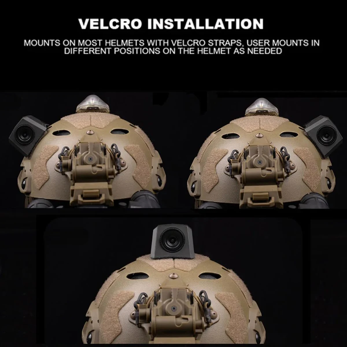 Cámara de casco Airsoft con gancho y pegatina táctica decorativa - imagen 3