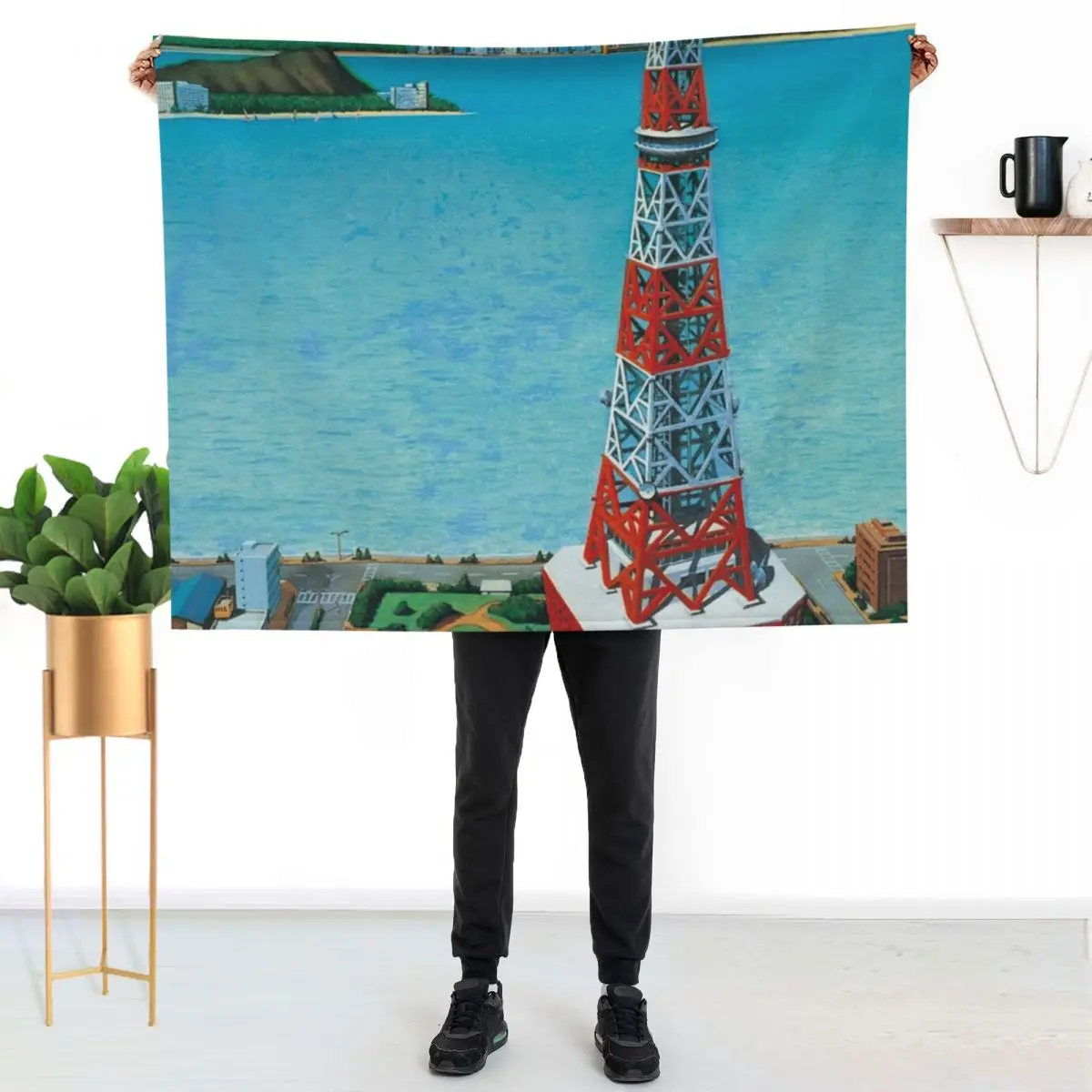 MASAYOSHI TAKANAKA - CAN I SING? Throw Blanket Quilt Furry Thermals For Travel Plush Heavy Large Blankets