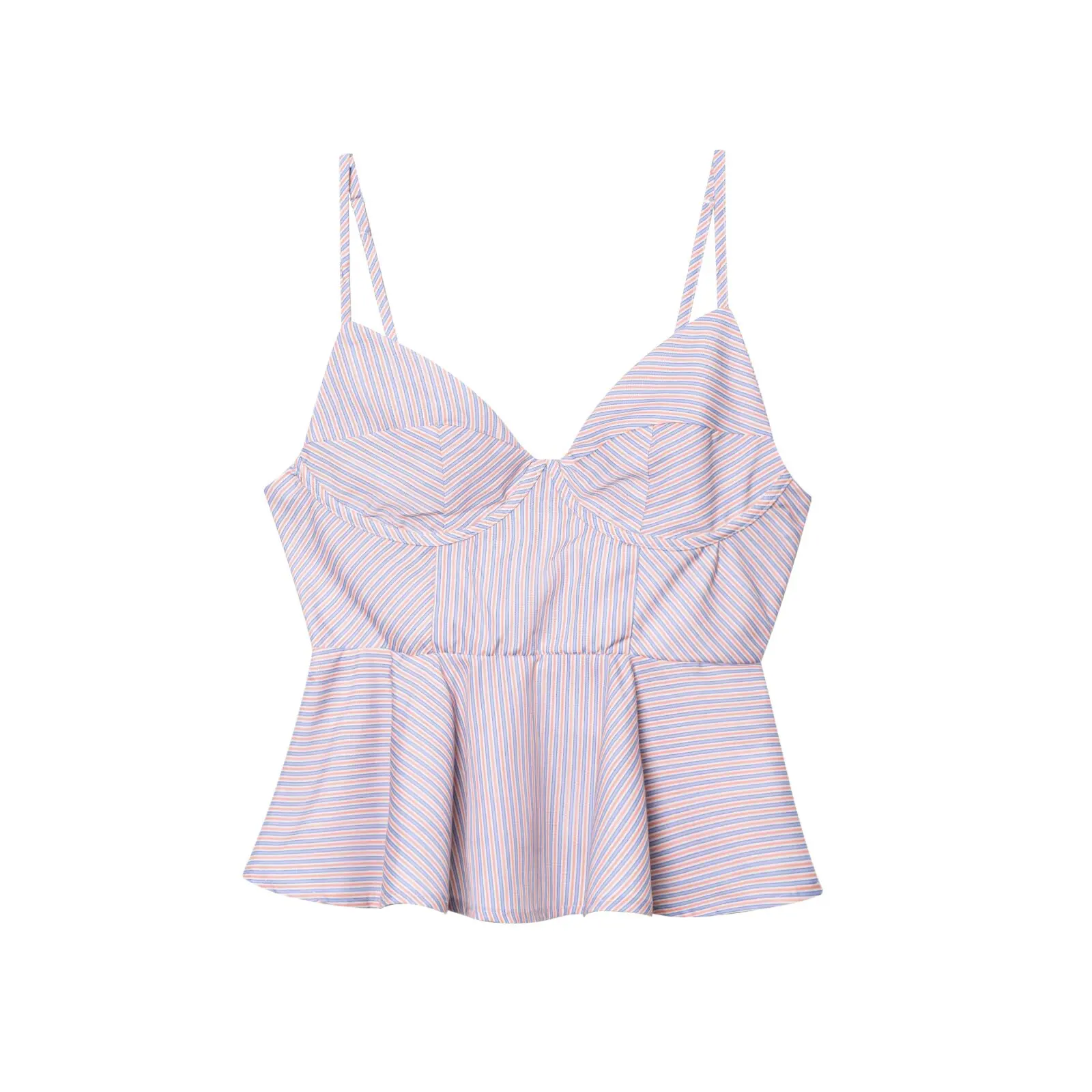 JNLEAOG Herbst Neue frauen Faion Design Voller Rock Gestreiften antung Top Französisch Sle Hohe Taille Sommer Polyester Faser