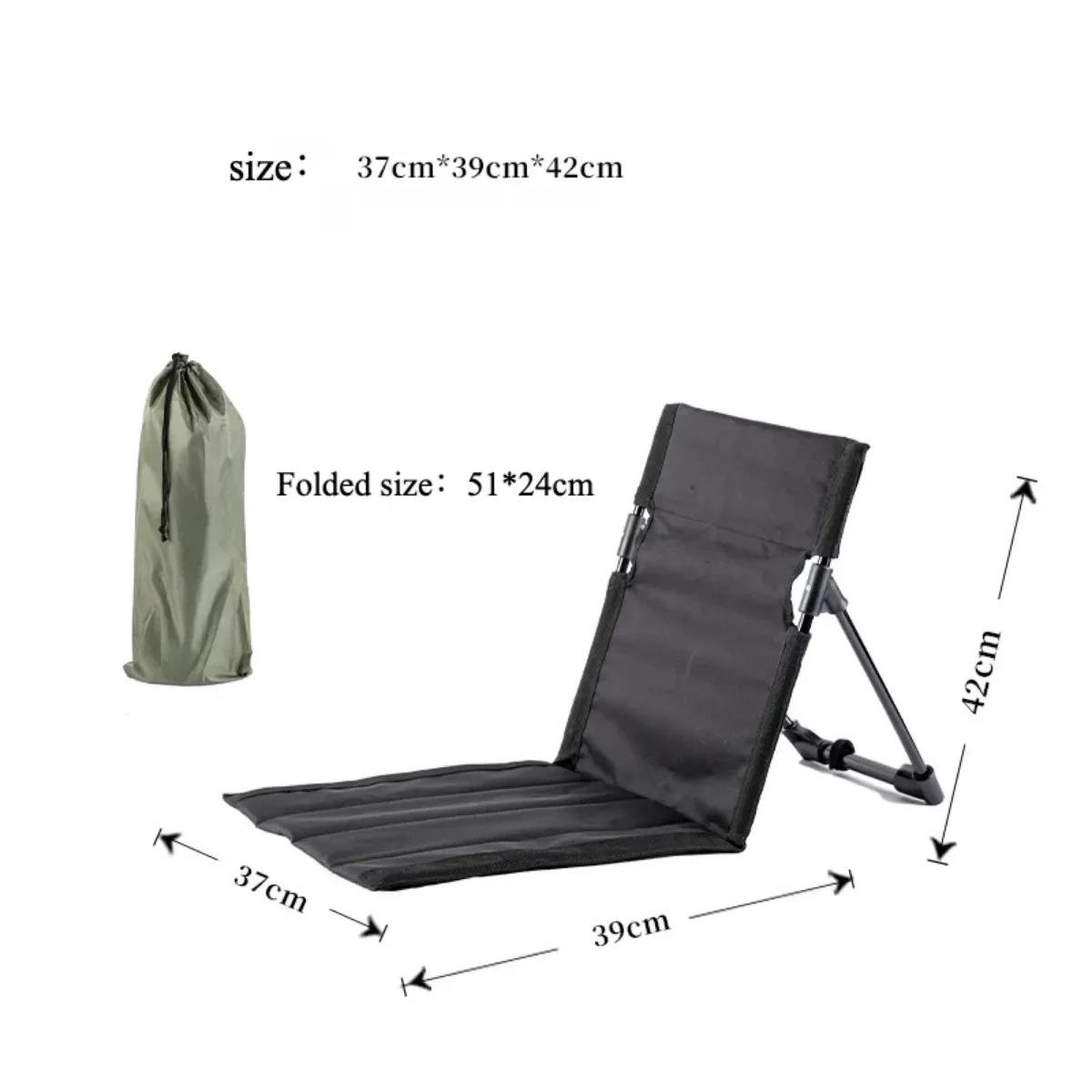 Foldable Portable Outside Camping Chair Recliner Chaises with Backrest Park Beach Chaises Lounge Deck Chair Garden Furniture