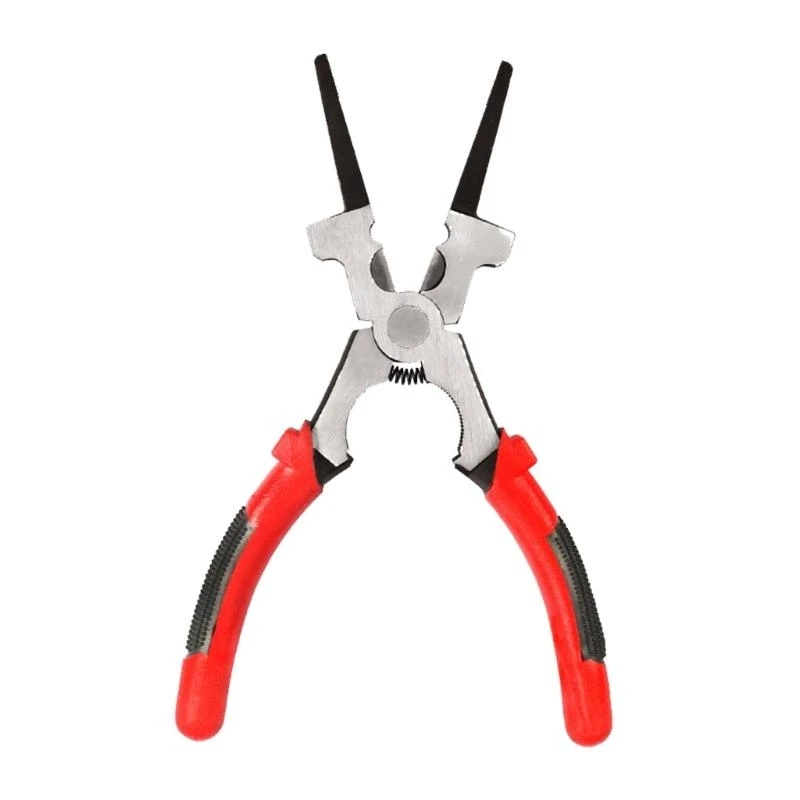 

652F 8inch Mig Welding Plier Nozzle Cleaner Rounded Hammer Wire Cutter Ergonomic Handle Strong Hand Auxiliary Tool