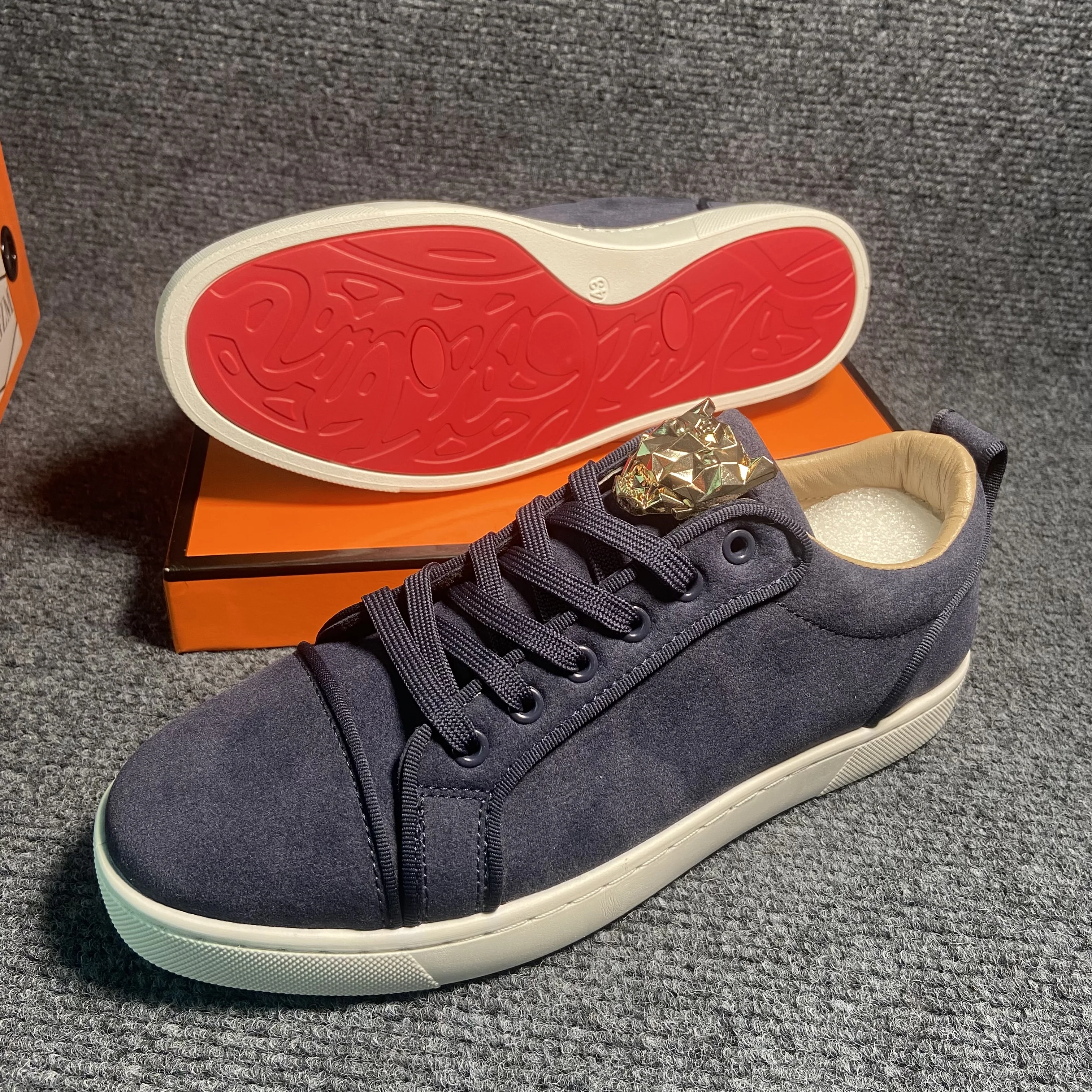 حذاء كاجوال أزرق للرجال من جلد الغزال حذاء رياضي كاجوال للرجال حذاء تزلج المدربين للرجال سكاربي الجري uomo mocasines de hombre