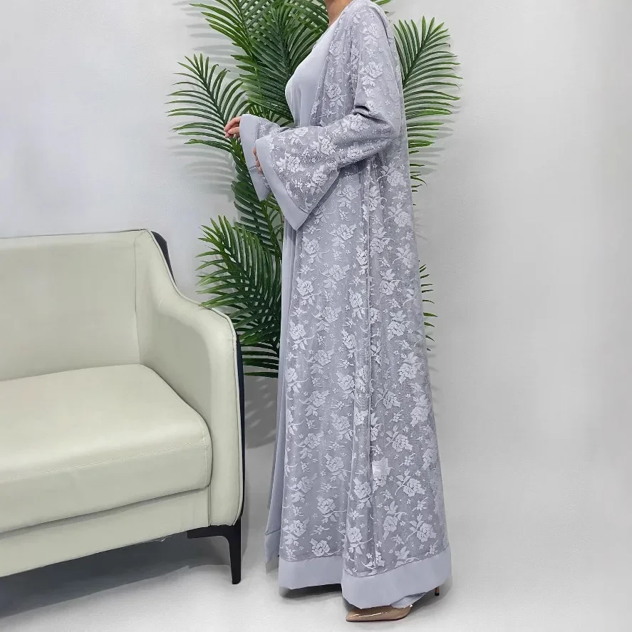 

Abaya Robe Dress Arabian Dress Kaftan Muslim Fashion Women Islamic Abaya Robe Long Loose Lace
