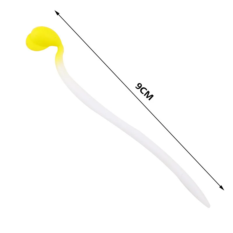 20pcs Elastic Bean Sprout Stress Relief Toys Stretchable Simulation Bean Sprouts for Kitchen Decor And Decompression Props Gift