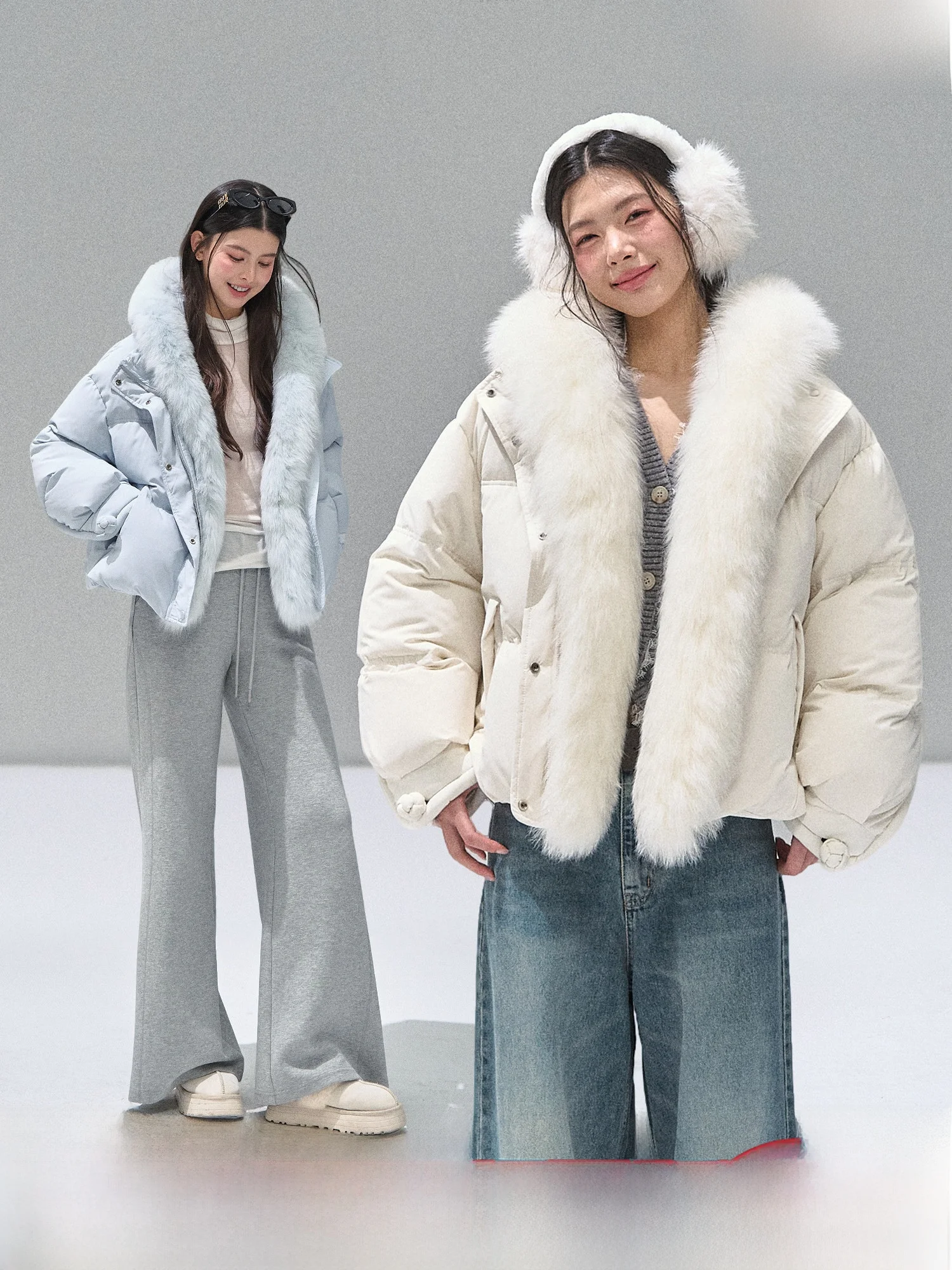 

RECOIN RC Women's Thiened Warm ort Parka Coat with Real Fur Collar Autumn Winter down Jaet Ladies Faion Sle