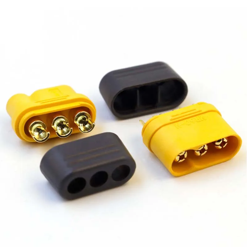 5Pcs Amass MR60 Male Female Gold-Plated Three-Pronged ESC Plug Connector