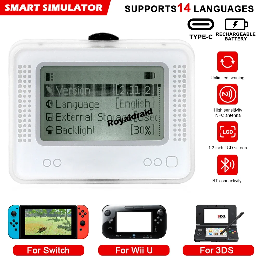 

Новый для Amiibo Pixl Emulator Simulator NFc Сменный эмулятор Bluetooth-совместимый игровой эмулятор для Switch NS Игровой аксессуар