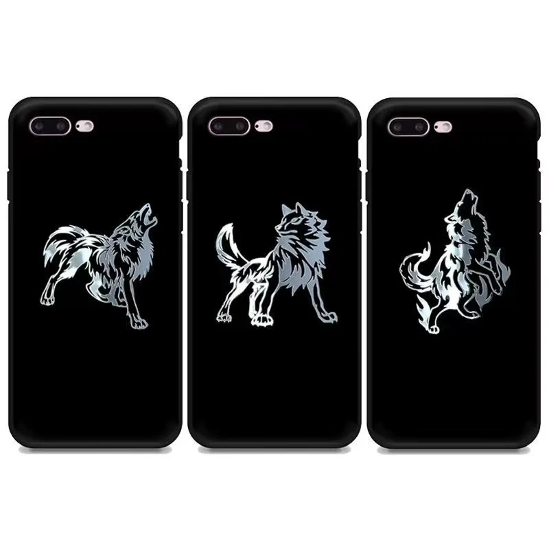 20 0 pieces.Custom.Wolf Pattern 3D Silver Transfer Sticker New Personality Mobile Phone Computer Car Decoration Universal Sticke