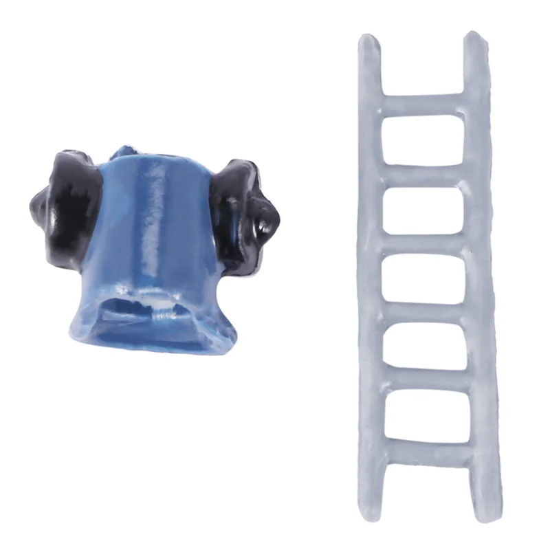 B05C-125 Stuks 1:87 Beeldjes Geschilderde Figuren Miniaturen Van Spoorwegarbeiders Met Emmer En Ladder