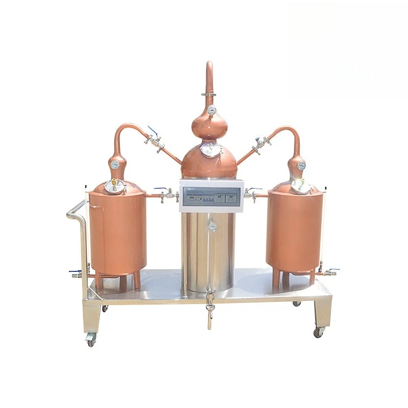 Copper Distillation Machine 100L Brandy Distiller Wine Fruit Wine Making Equipment