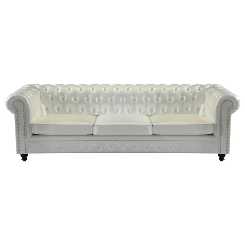 

Light luxury leather sofa living room club cafe hotel bar clothing store designer furniture