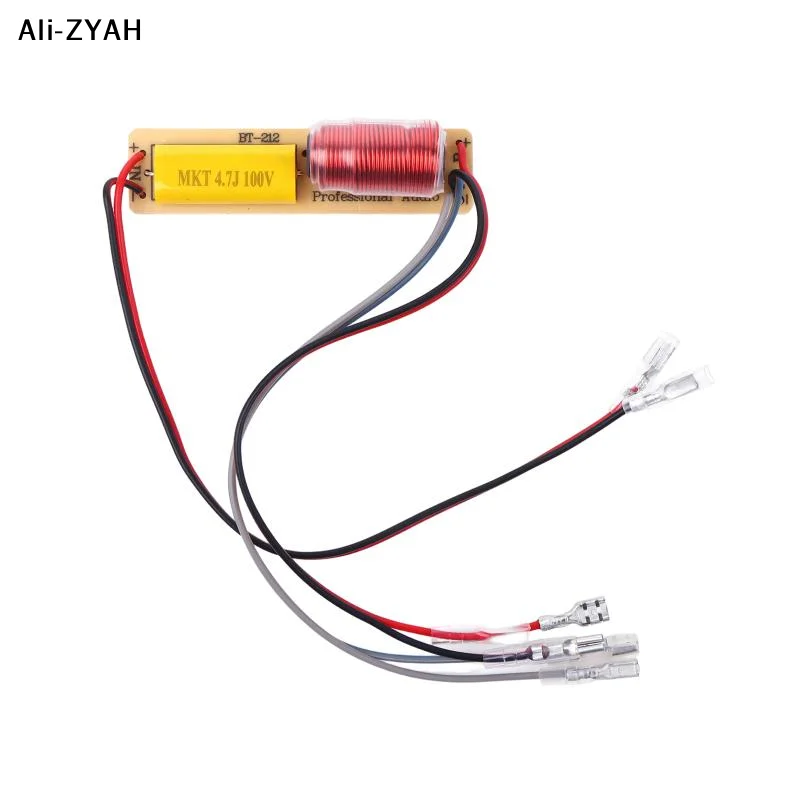 HiFi 80W 2-Way Crossover With Cable High Low Two-Way Frequency Division For Car Audio System Modification Support 4-8Ω Impedance
