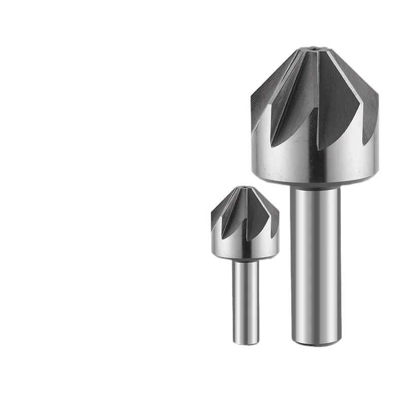 

For Cutter Taper Hole Drill Bit Chamferer Milling Cutter 6-50 Straight Handle Drill/Chamfer Drill 60 ° 90 ° 120 ° Multi-Blade