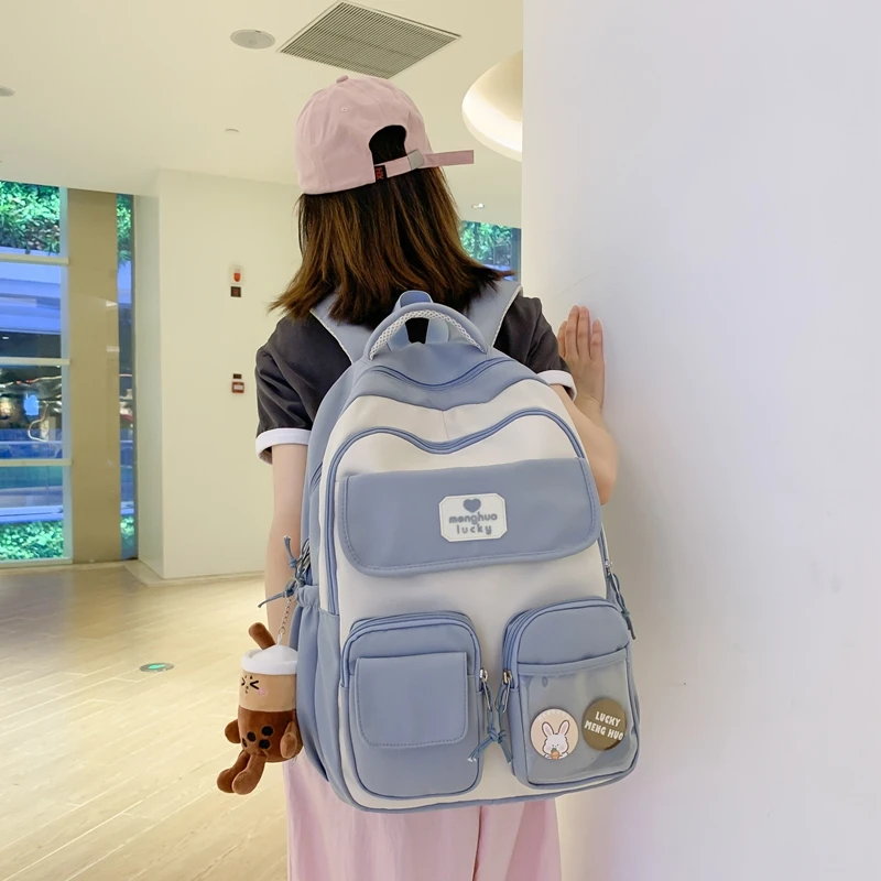 Fashion Girls Cute Design Bookbag Student Kawaii Shoulder Bag Travel Rucksack Women Laptop Mochila Teens Schoolbag Backpack