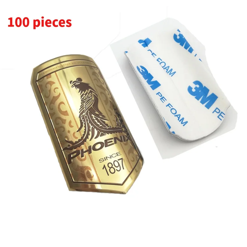 10 0.Zhang.Custom New Design Professional Waterproof Metal Label Bike Sticker Design Model