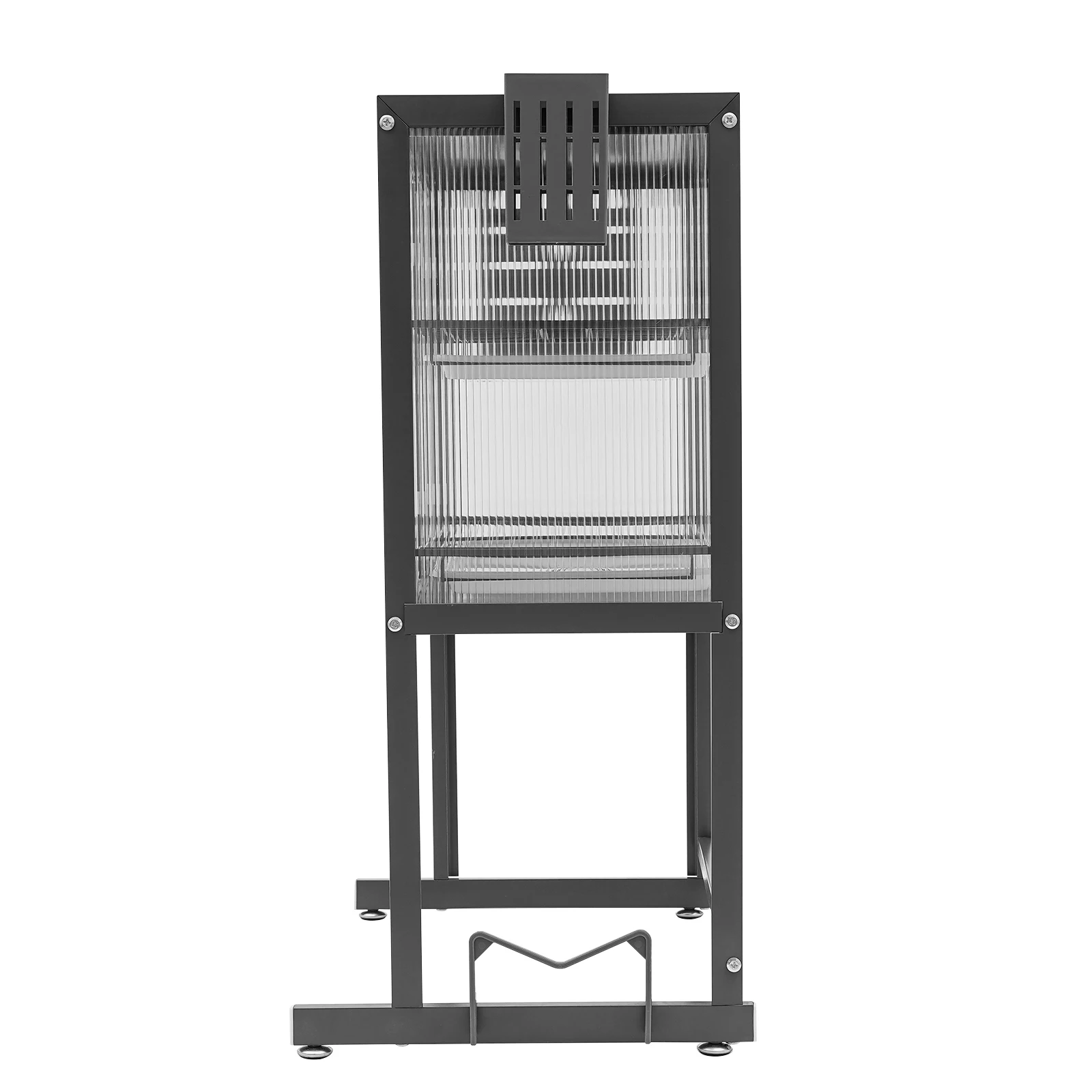 Over the Sink Dish Drying Rack, Double-Layer Carbon Steel, Large Capacity for Dishes & Spices, Easy Mounting for Kitchen Storage