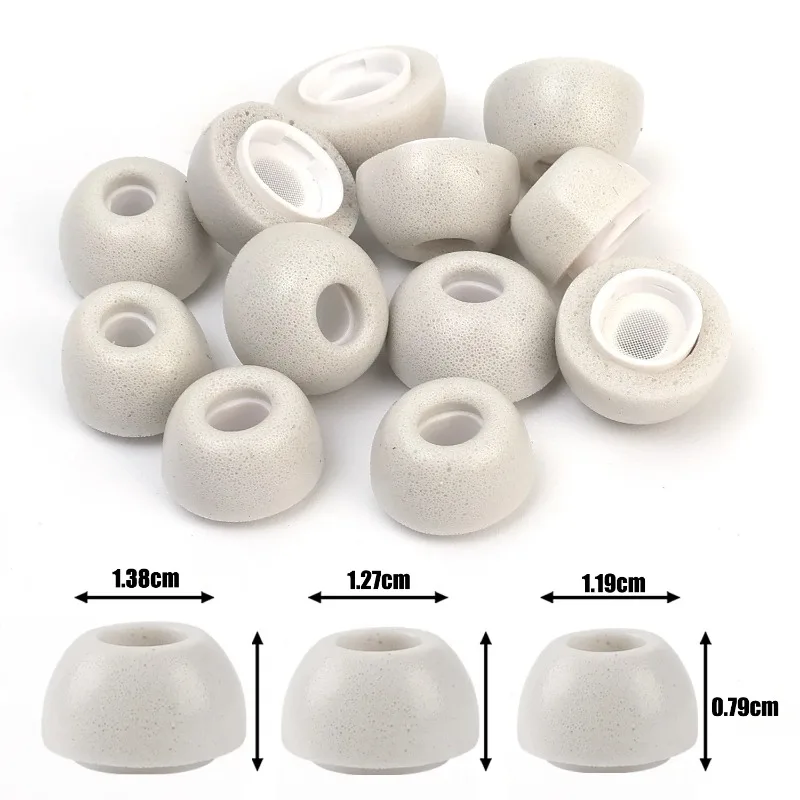 3-1Pairs Memory Foam Eartips for AirPods Pro 1 2 Noise Cancellation Earbuds Replacement Soft Ear Tips Ear Caps Sponge EarPads