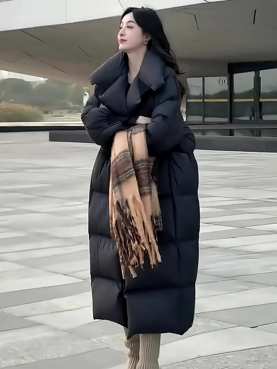 

Модная утепленная женская зимняя куртка с флисовой подкладкой, белая, на пуху, с воротником-стойкой, для повседневной носки, стандартной длины