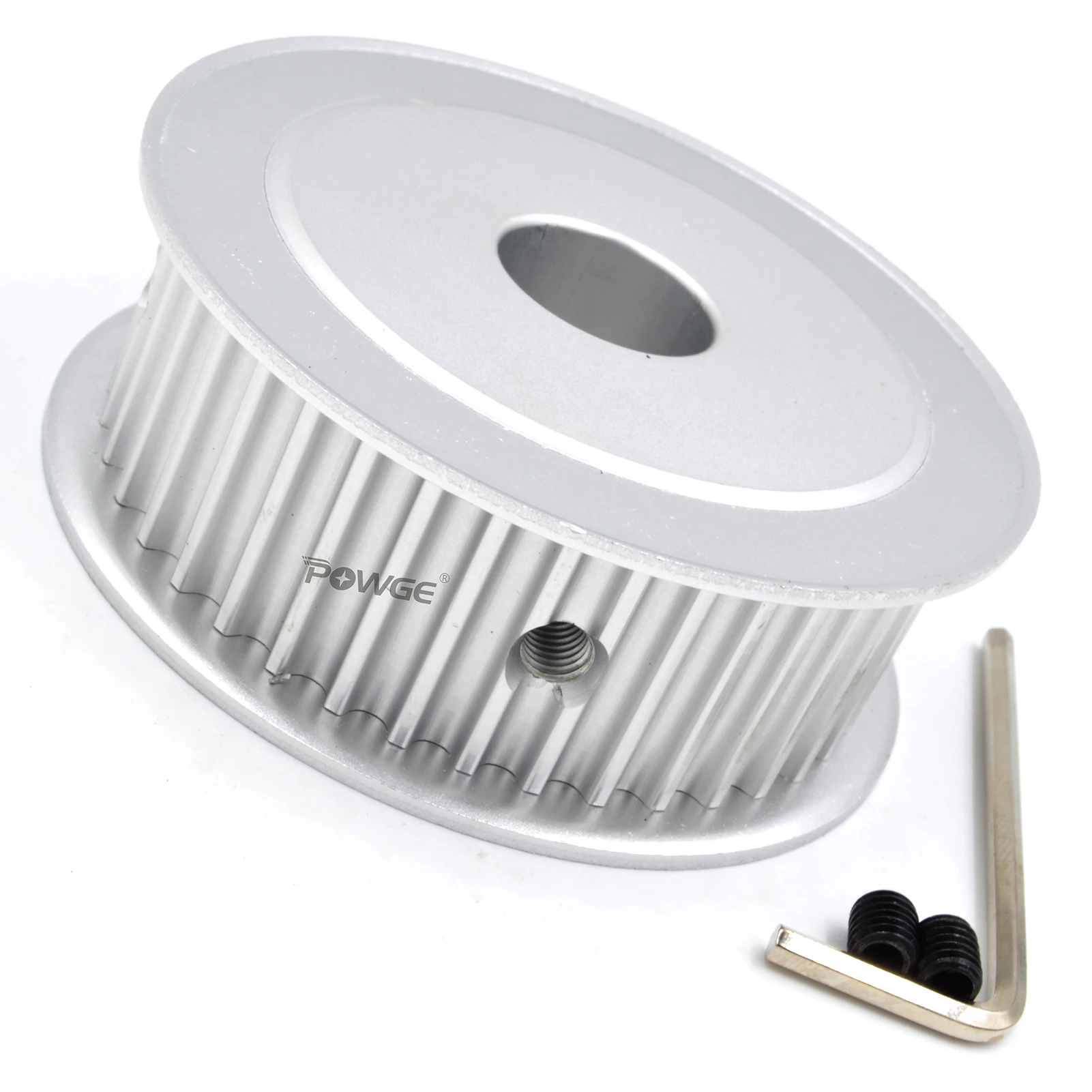 POWGE Arc tooth 44 42 teeth HTD 5M Timing Pulley Bore 10/12/14/15/16/18/19/20/25 for HTD5M belt width 15/20/25mm 44Teeth 42Teeth
