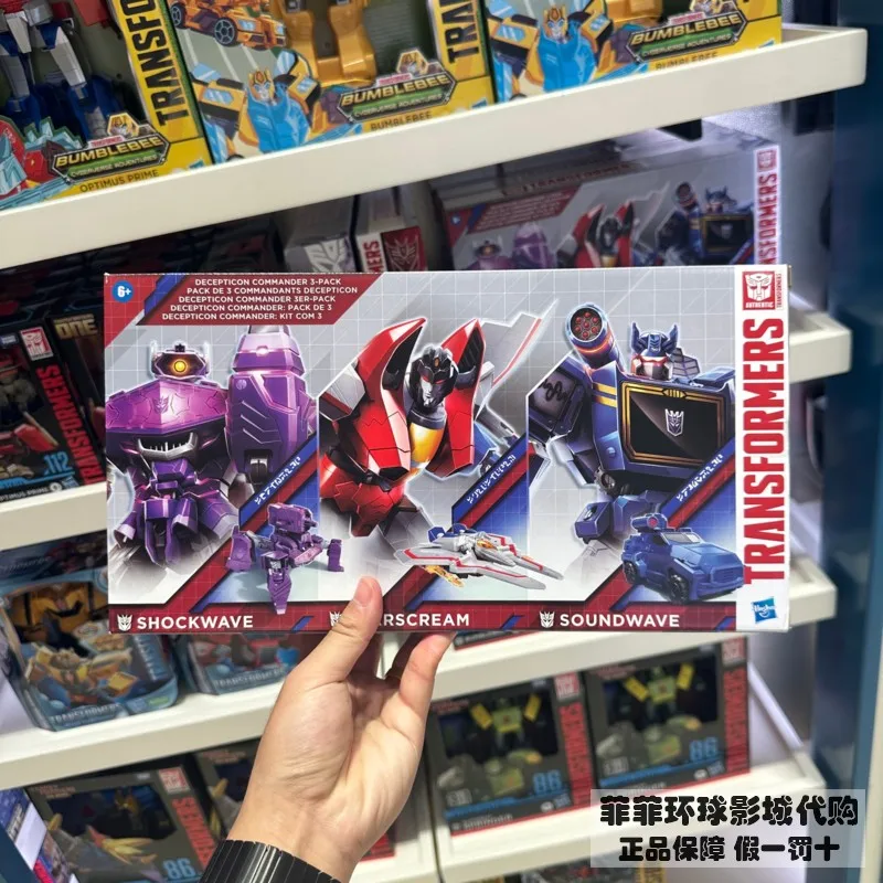 Hasbro Transformers Decepticons Commander Shockwave Red Spider Soundwave Set Cartoon Anime Mobile Doll Toy Model Birthday Gifts