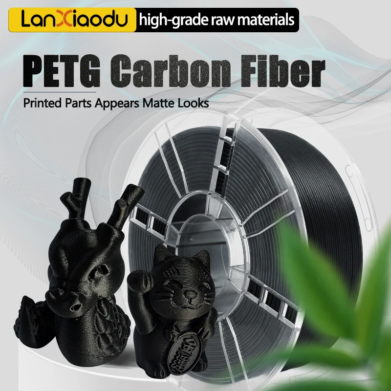 

Lanxiaodu Carbon Fiber PETG CF 1.75mm 1KG 3d Printer filament Good ductility, impact resistance, high strength and rigidity