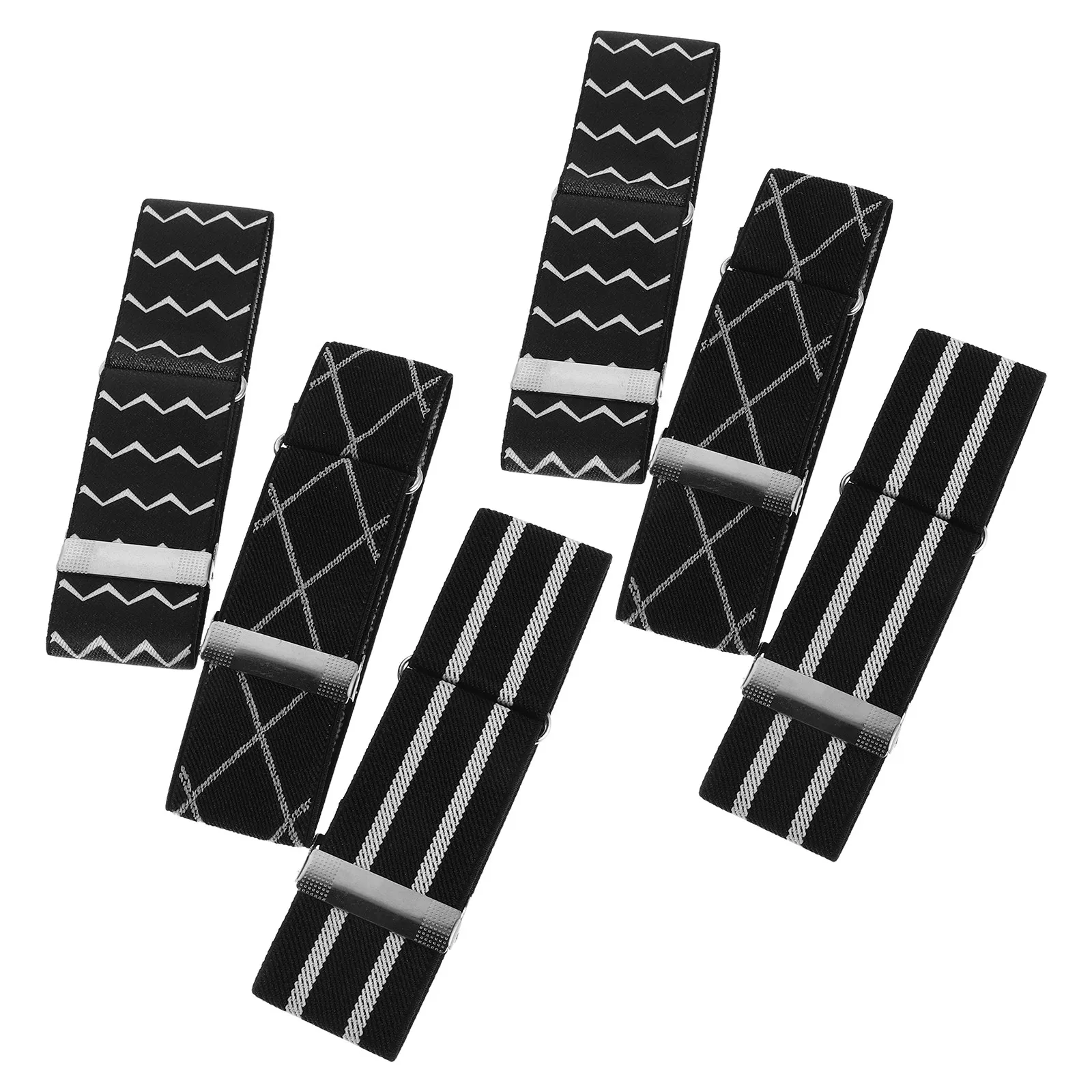 

3Pairs Business Shirt Sleeve Holders Elastic Adjustable Sleeve Garters Nonskid Stretchy Arm Bands Shirt Cuff Bands for Men Women