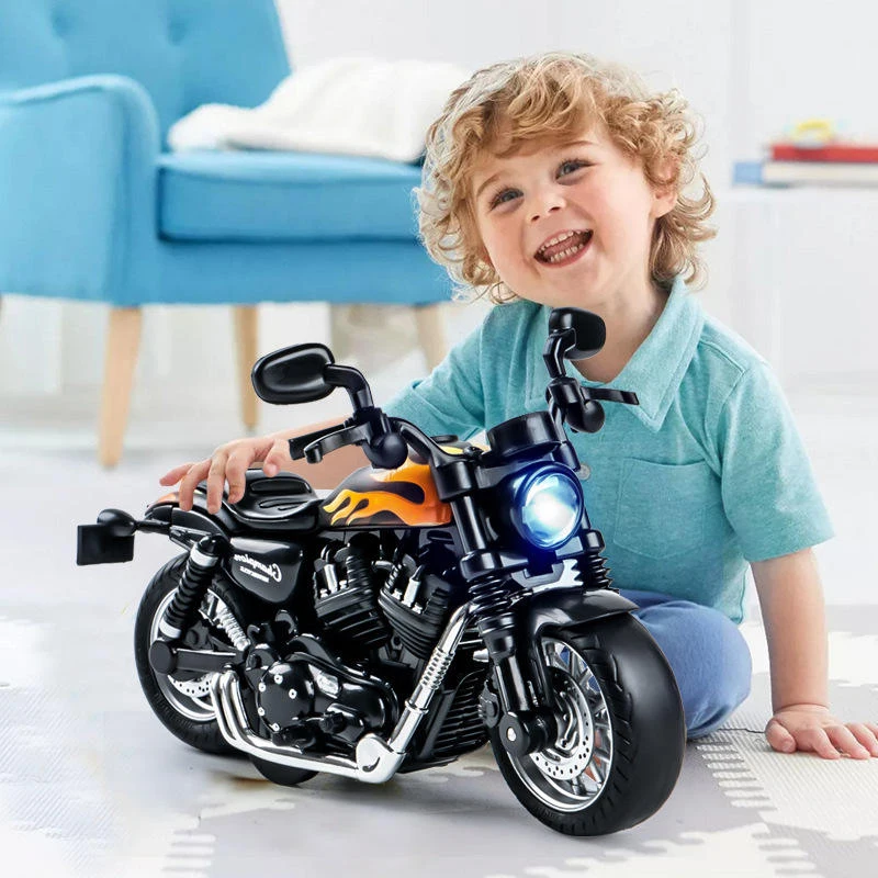 1/14 juguetes para motocicleta, modelo de coche de aleación de simulación con sonido y luz, coche de juguete extraíble, juguetes, pasatiempos, modelado de vehículos fundidos a presión
