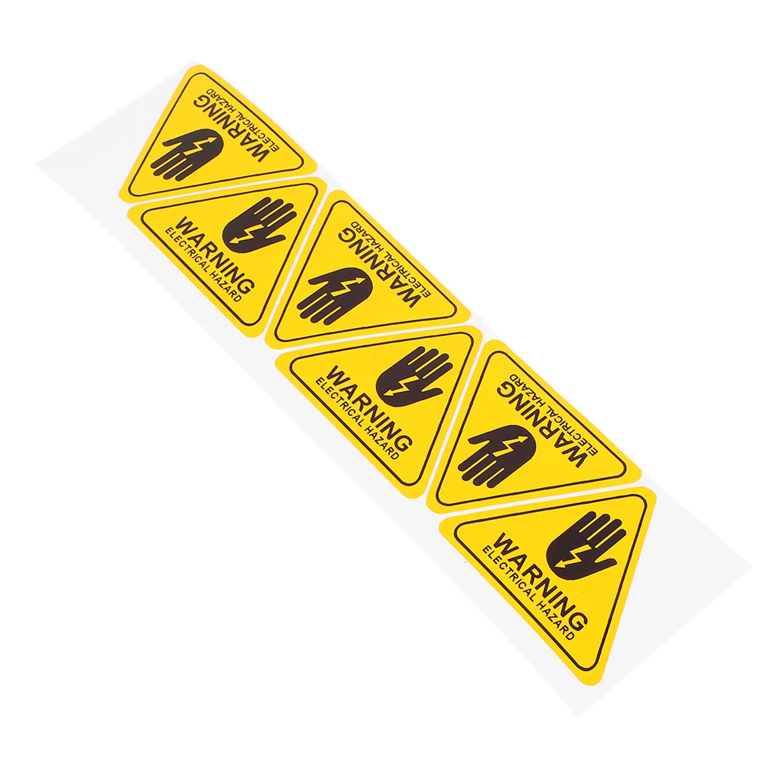 6Pcs Electric Safety Warning Signs Triangular High Visibility Hazard Labels for Industrial Home Electrical Panels Fences