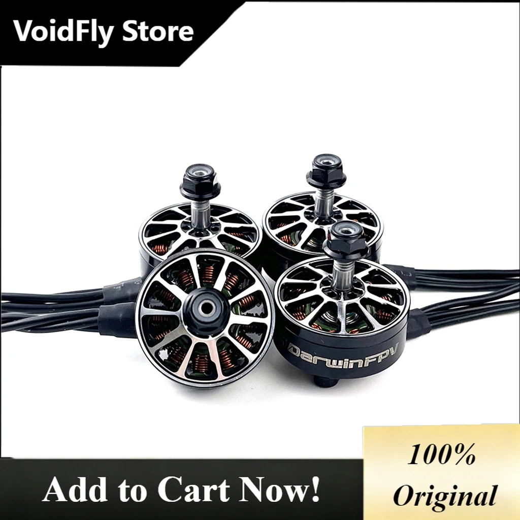 VoidFly 4PCS 2807 1350KV Brushless 24V 12N14P Suit for CineLifter X8 FPV Drone for 7040 Propellers FPV Racing Plane RC Quadcopte