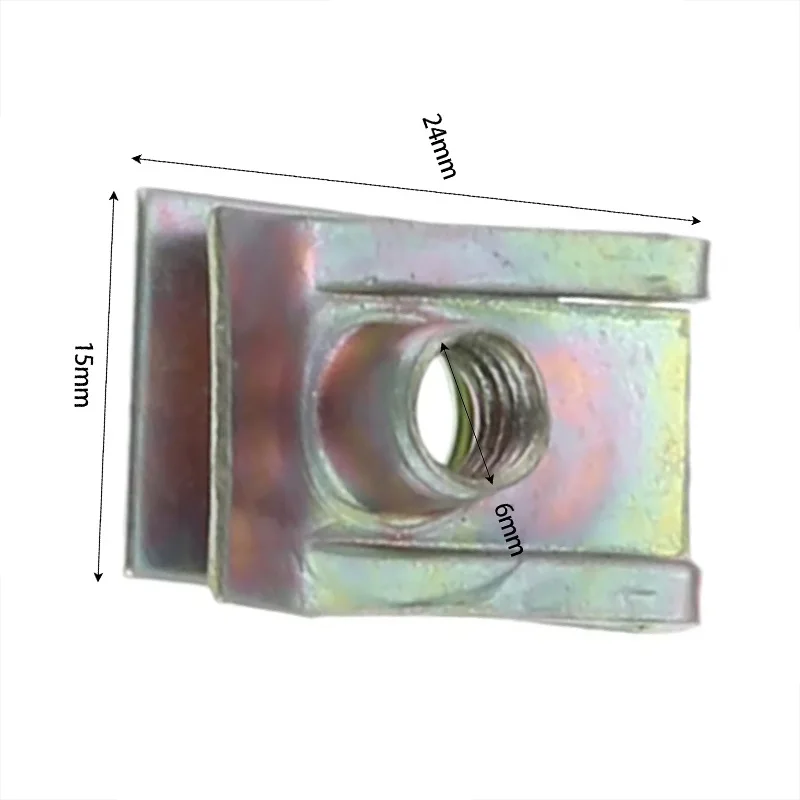 A0039941545 10PCS R-37 Suitable for automobile bumper license plate buckle, license plate screw fixing base buckle 6089805
