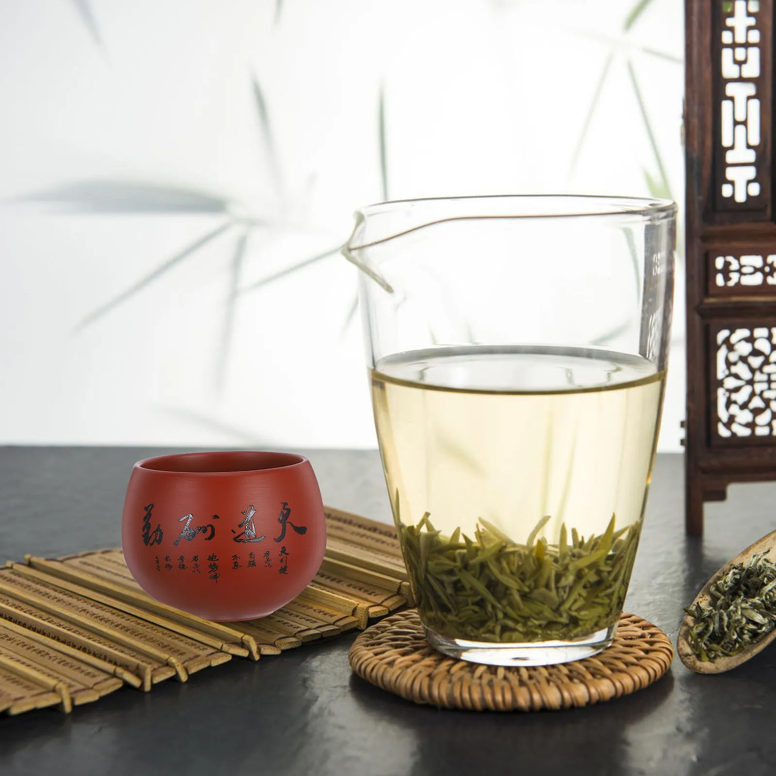 Chinese Purple Clay Tea Cup Large Size Yixing Zisha Gongfu Teacup Authentic Craftsmanship Heat Retaining Tea Ceremony Cup