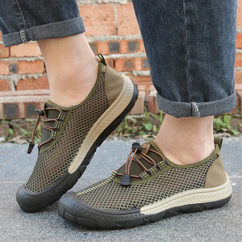 2026 Summer Walking Shoes Men Sneakers Sport Lightweight Casual Hiking Shoes Men Breathable Casual Shoes Man Outdoor Footwea