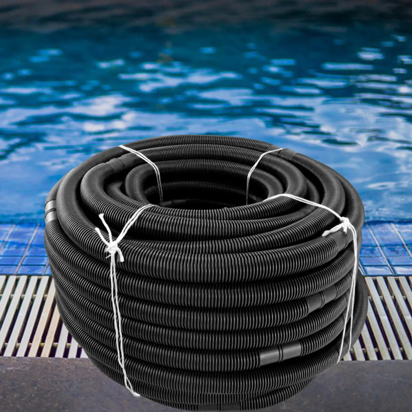 Ground Pool Vacuum Hose with Swivel Swimming Pool Adapter Replacement Part Portable Filter Pumps Flexible Pipe for Irrigation