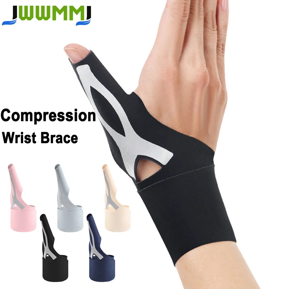 1Pcs Adjustable Wrist Brace Support - Breathable Compression Sleeve for Carpal Tunnel, Arthritis - Fits Both Hands Men & Women